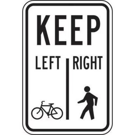 Accuform BICYCLE  PEDESTRIAN SIGN FRR710DP FRR710DP